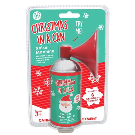 50 Fifty Christmas In a Can Noise Machine Red/Green Plastic 1 each
