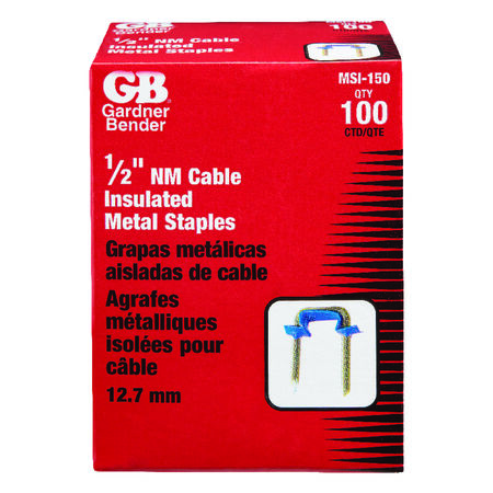 Gardner Bender 1/2 in. W Metal Insulated Cable Staple 100 pk