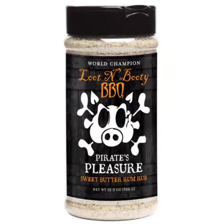 Loot N' Booty Pirates Pleasure Sweet Butter Rum BBQ Rub 12.9 oz.