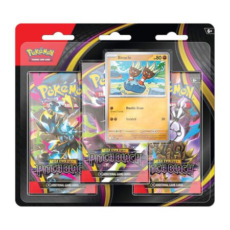 Pokemon - Trading Card Game: Mega Evolution - Pitch Black 3 Pack Booster