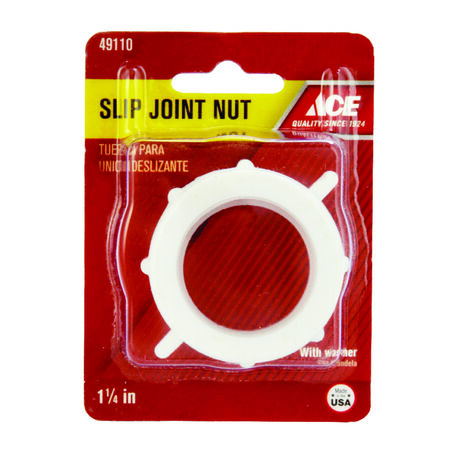Ace 1-1/4 in. Dia. PVC Slip Joint Nut