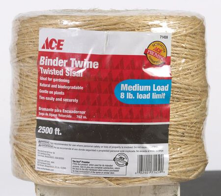 Ace 1/8 in. D X 220 ft. L Natural Twisted Cotton Cord Ace 1/8 in. D X 220 ft. L Natural Twisted Cotton Cord