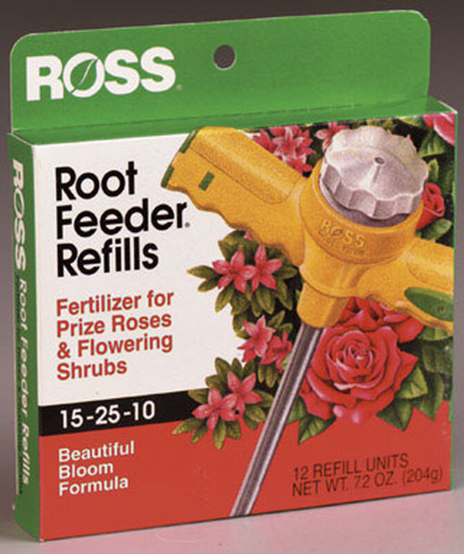 Ross Root Feeder Refills Fertilizer For Roses Flowering Shrubs 12 pk Stine Home + Yard The