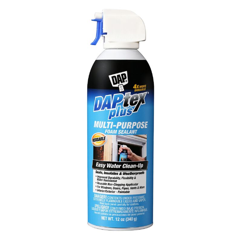 Dap Daptex Plus White Foam Foam Foam Sealant 12 oz. Stine Home + Yard