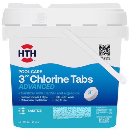 HTH Pool Care 3" Chlorinating Tabs