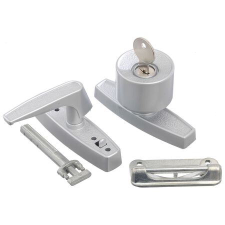 Ace Assorted Aluminum Keyed Universal Knob Latch 1 pk