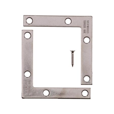 Ace 3 in. H X 3.75 in. W X 3 in. D Stainless Steel Inside Corner Brace