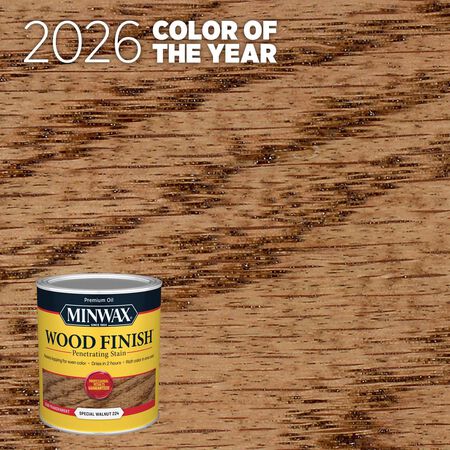 Minwax Wood Finish Semi-Transparent Special Walnut Oil-Based Penetrating Wood Stain 1 qt