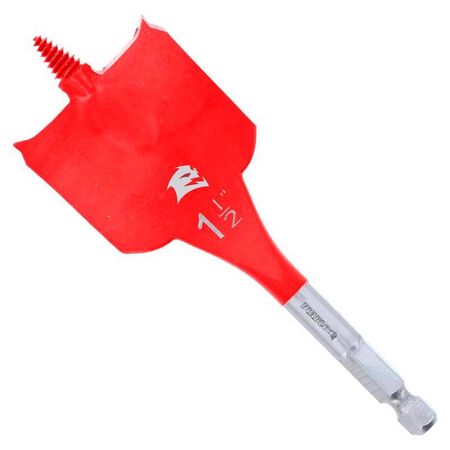 Diablo 1-1/2 in. X 4 in. L High Speed Steel Clean Wood Spade Bit Hex Shank 1 pk