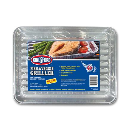 Kingsford Aluminum Grilling Pan 16 in. L X 11.75 in. W 4 pk
