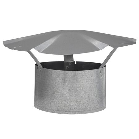 Imperial 6 in. D Galvanized Steel Rain Cap