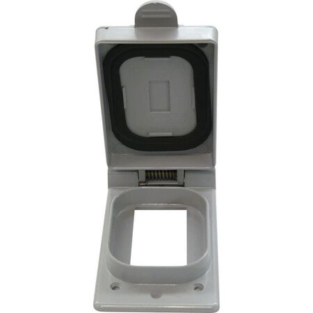 Cantex Rectangle PVC 1 gang 5-7/16 in. H X 2-7/8 in. W Box Cover