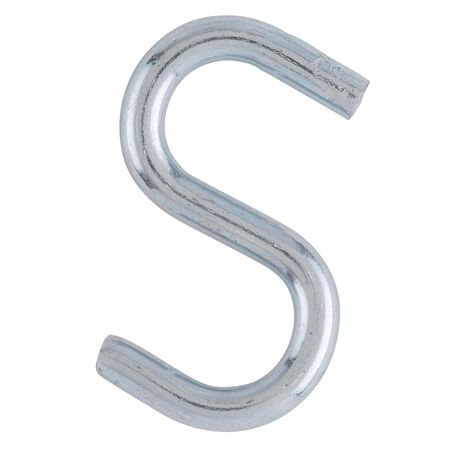 Ace Medium Zinc-Plated Silver Steel 1 in. L Heavy S-Hook 20 lb 6 pk