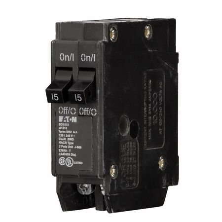 Eaton Cutler-Hammer 15/15 amps Tandem 2-Pole Circuit Breaker