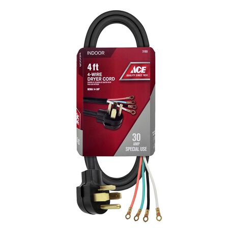 Ace 10/4 SRDT 4 ft. L Dryer Cord 4 Wire