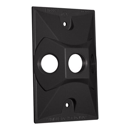 Sigma Engineered Solutions Rectangle Metal 1 gang 4.61 in. H X 2.85 in. W Lampholder Cover