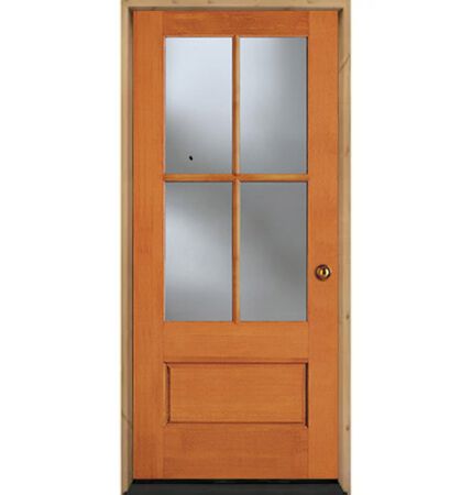 Simpson Door Fir 3'0"X6'8" 4 Lite LH TRADITIONAL SASH SGL Glaze