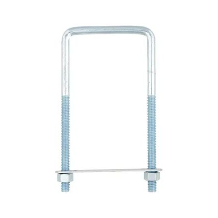 Hampton Lumber Size Square Bend U-Bolt 3/8 in. x 3-5/8 in. W X 7 in. L Coarse Zinc-Plated Steel