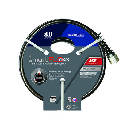 Ace SmartFLO Max 5/8 in. D X 50 ft. L Premium Grade Garden Hose
