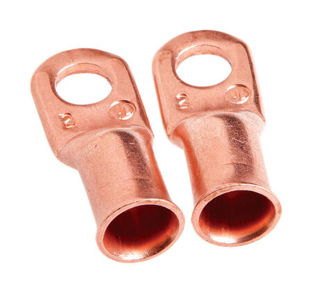 Forney 2 in. L X 1.88 in. W Welding Cable Lug Copper 2 pc