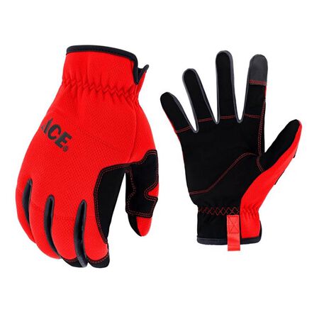 Ace L I-Mesh High Performance Utility Red/Black Gloves