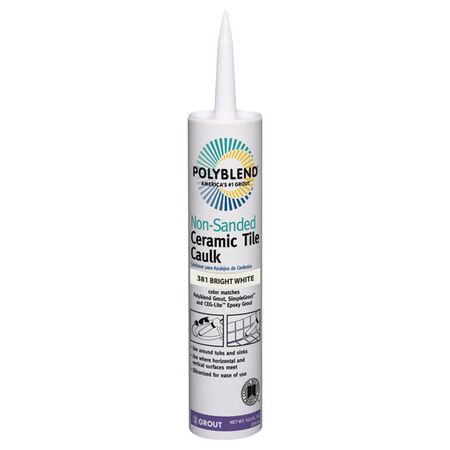 Custom Building Products Polyblend Bright White Siliconized Acrylic Tile Caulk 10.5 oz.