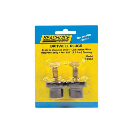 Seachoice Stainless Steel 3/4 in. W Deck and Baitwell Plugs 2 Pack