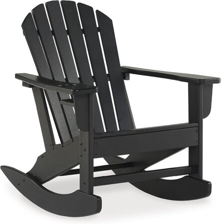 Ashley Adirondack Rocker Sundown Treasure Black