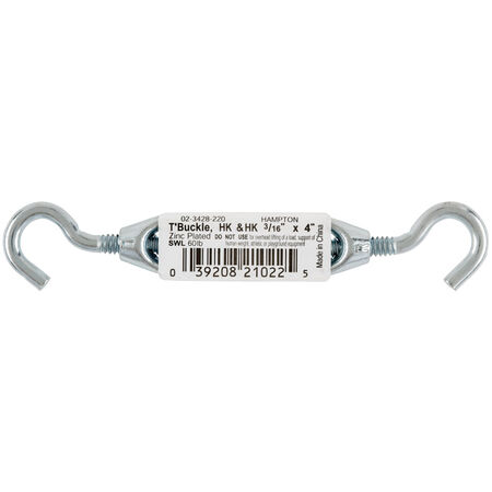 Hampton Zinc-Plated Aluminum/Steel Turnbuckle 70 lb