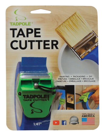Tadpole 1-1/2 in. W X 2 in. L Tape Cutter Green