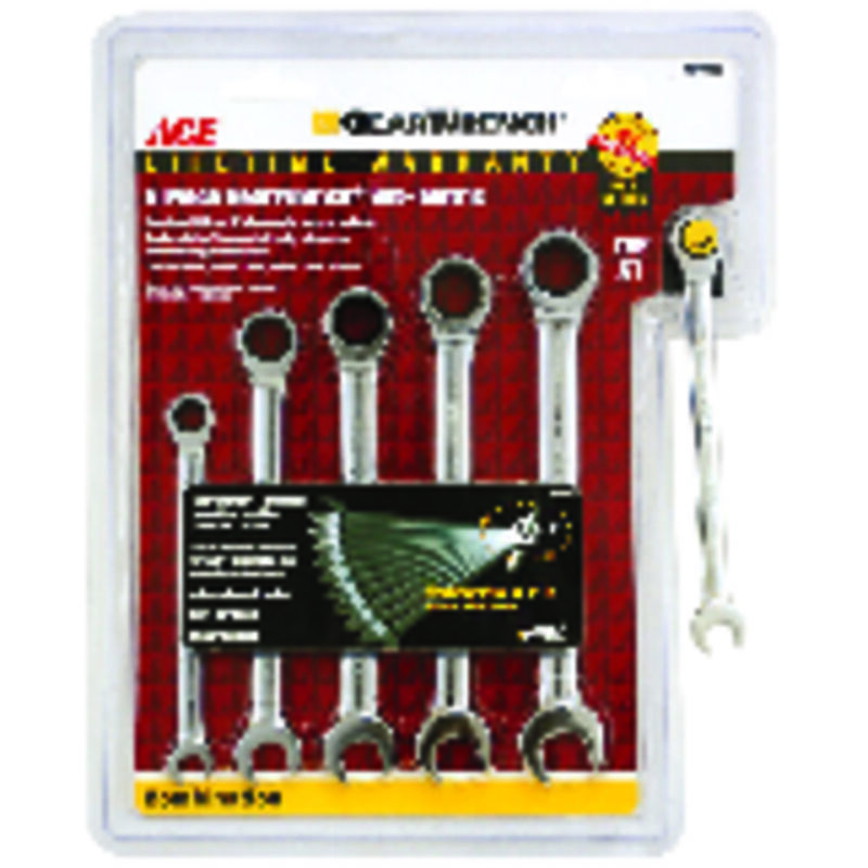 Ace Ratcheting Metric Chrome Gearwrench Set Stine Home + Yard The