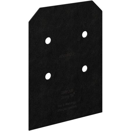 Simpson Strong-Tie APVB88DSP - Outdoor Accents Avant Collection ZMAX, Black Post Base Side