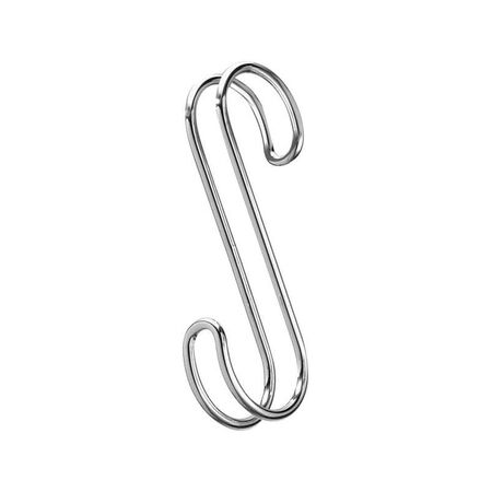 iDesign 2.4 in. H X 3/4 in. W X 8.1 in. L Chrome Closet Hook