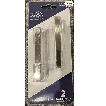 KasaWare Cabinet Pull x 3 Satin Nickel