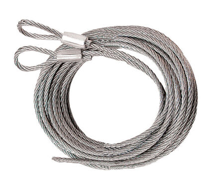 Prime-Line 5.75 in. W X 12 in. L X 3/32 in. D Carbon Steel Extension Cables