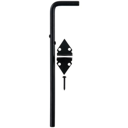 Ace 12 in. L Black Zinc Cane Bolt 1 pk
