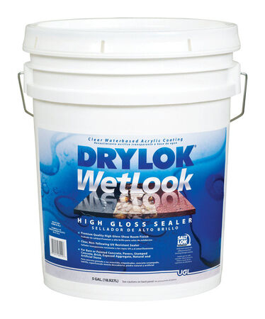 Drylok WetLook Low VOC Concrete And Masonry Sealer Clear 5 gal.