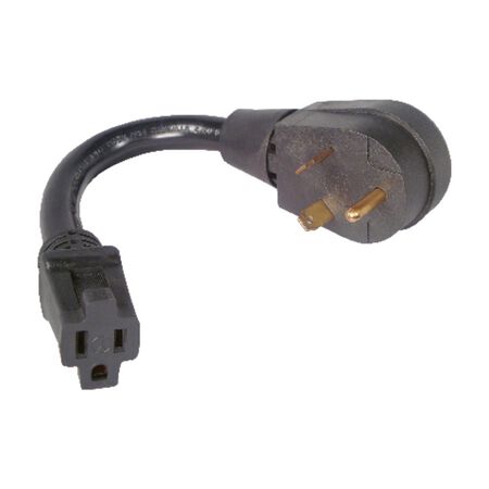 US Hardware 30 amps Pigtail Adapter 1 pk