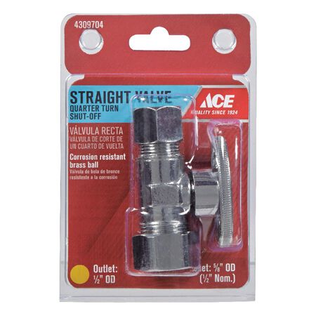 Ace Compression Compression Brass Straight Stop Valve