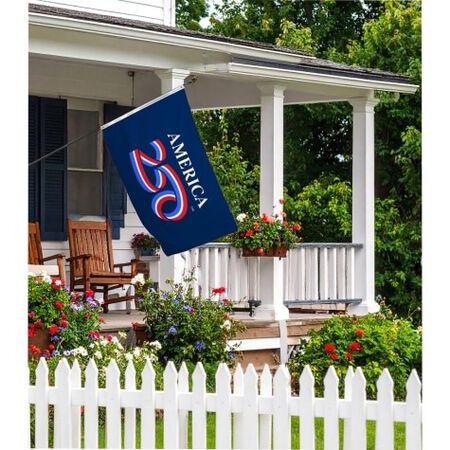 VALLEY FORGE FLAGS AMERICA 250 PATRIOTIC POLYCOTTON F OUT-SEASON 0901