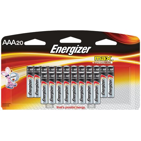 Energizer MAX AAA Alkaline Batteries 20 pk Carded