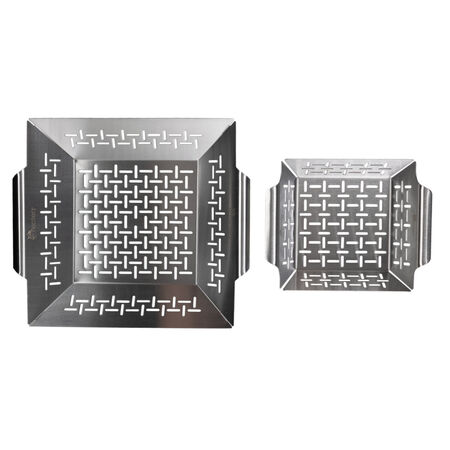 Stainless Steel BBQ Tray Set