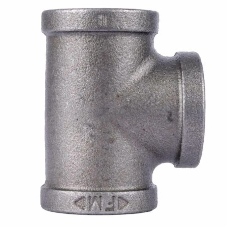 STZ Industries 3/8 in. FIP each X 3/8 in. D FIP 3/8 in. D FIP Black Malleable Iron Tee