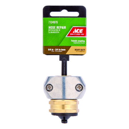 Ace 3/4 or 5/8 in. Zinc Threaded Female Hose Mender Clamp