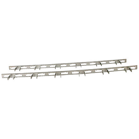 Crawford Zinc-Plated Silver Steel Hook Rack 1 pk