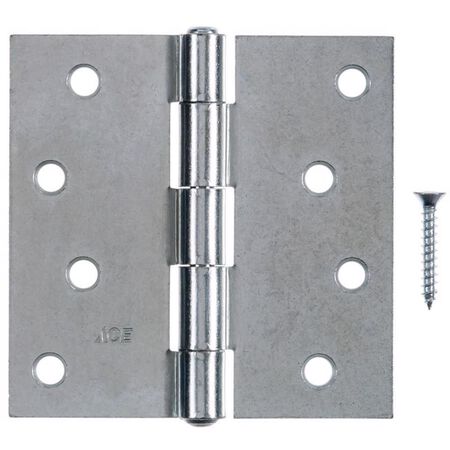 Ace 4 in. L Zinc-Plated Broad Hinge 1 pk
