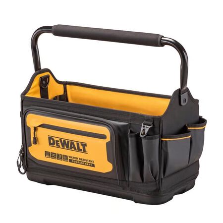 DEWALT Ballistic Nylon Open Top Tool Tote Tool Tote 36 pocket Black/Yellow 1 Piece