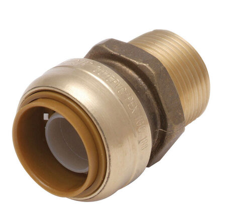 SharkBite 1 in. Push X 1 in. D MPT Brass Connector