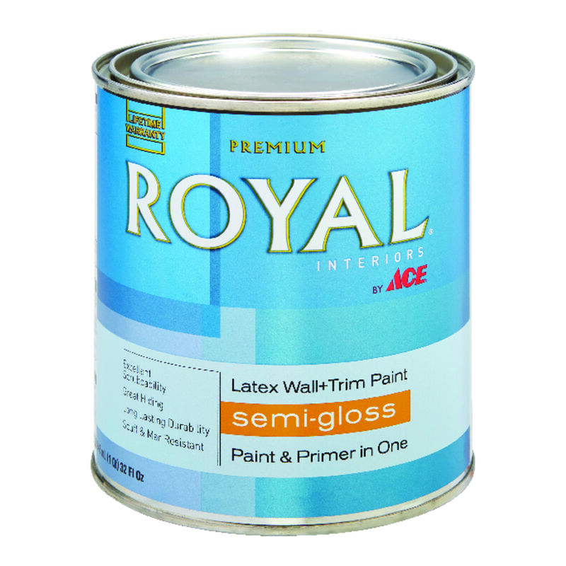 Ace Royal SemiGloss Ultra White Vinyl Acetate/Ethylene Wall and Trim