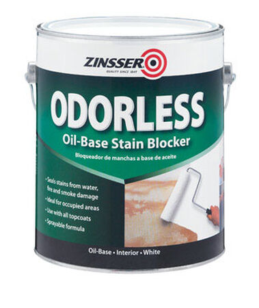 Zinsser Odorless Oil-Based Interior Primer 1 gal. White Flat
